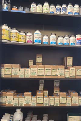 Chiropractic Schaumburg IL Supplement Shelf